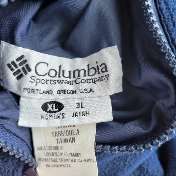 Vintage Columbia Reversible Vest Teal Dark Blue Women's Size XL - Picture 10 of 13